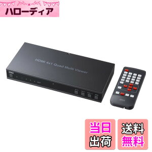 �y���������z�T�����T�v���C 4����1�o��HDMI��ʕ����ؑ֊� 4K/60Hz�Ή� SW-PHD41MTV �F�F�u���b�N