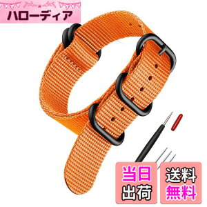 �y���������z[SQHYWJ] NATO ���v�o���h �i�C���� �ւ��x���g 18mm 20mm 22mm 24mm �r���v �o���h �F�F�u���b�N�o�b�N�� �I�����W�A�T�C�Y�F24mm