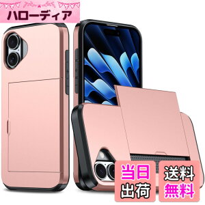 �y���������zfor iPhone 16 / iPhone 17 Pro �K�p �P�[�X �J�[�h���[ �w�� �蒠�^ �A�C�t�H�� 16/17 �P�[�X �J�[�h���� �ČRMIL�K�i �ϏՌ��ŋ� iphone17 �g�уP�[�X �����h�~ �S�ʕی� �w��h�~ ��ʃ���