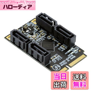 �y���������zNFHK SATA �f�X�N�g�b�v �A�_�v�^�[ �R���o�[�^�[ SSD �J�[�h JMB582 2280 �F�F�u���b�N Mini-PCIE - 4 SATA