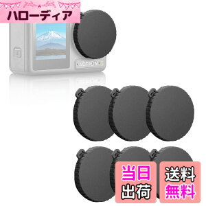 �y���������z�����Y�L���b�v 6�� For DJI Osmo Action 4/Action 3/Action 5 pro �A�N�Z�T���[ �ėp �����Y�J�o�[ ���h�~ �h�o ����h�~ �����Y �p �ی�J�o�[ �F�F�u���b�N