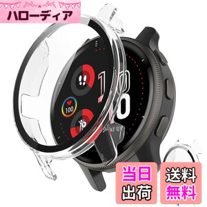 �y���������zINIAYOH For Garmin Venu 2 �J�o�[ �K�[�~�� Venu 2 �ی�P�[�X �����K���X�t�B����+���ϏՌ�PC�t���[�� ���˒ጸ �w��h�~ �y�ʃX�����݌v (�N���A) �F�F����