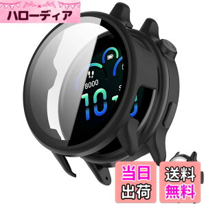 �y���������zINIAYOH For Garmin vivoactive 6 �J�o�[ �K�[�~�� vivoactive 6 �ی�P�[�X �����K���X�t�B����+���ϏՌ�PC�t���[�� ���˒ጸ �w��h�~ �y�ʃX�����݌v (�u���b�N) �F�F�u���b�N
