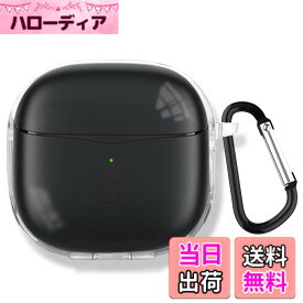 【送料無料】TOORQR For SOUNDPEATS Air3 Deluxe HS/SOUNDPEATS Air3 Deluxe ケース カバー SOUNDPEATS Air3 Deluxe TPU素材 ケース 保護カバー 防水 防塵 落下防止 キズ防止 全面保護 軽量 カラビナ付き(クリア)