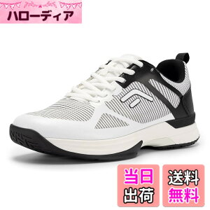 �y���������z[FitVille] �e�j�X�V���[�Y �����Y ���L 2E 4E �I���j�N���[�R�[�g �y�� �ʋC�� �\�t�g�e�j�X �V���[�Y ����~�� �����O���b�v�� ���@�\ �b�� �F�F�z���C�g/�u���b�N�A�T�C�Y�F28.5 cm