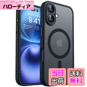 �y���������zCANSHN iPhone �p �P�[�X Magsafe�Ή� �J�������ӕی� ���C�����X�[�d �ϏՌ� �G�A�K�[�h�R�[�i�[ �����h�~ �w��h�~ �F�F�u���b�N�A�T�C�Y�FiPhone 16 Plus �p (6.7 �C���`)