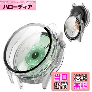 �y���������zAIYYXX Huawei Watch GT5 Pro 46mm �P�[�X �K���X�t�B����+PC�t���[�� ��̌^ �t�@�[�E�F�C gt5 pro �Ή� �����ߗ� �L�Y�h�~ �w��h�~ �ȒP�Ɏ��t���E�� �S�ʕی� �P�[�X�i�u���b�N�j �F�F