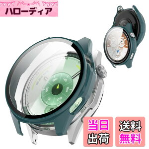 �y���������zAIYYXX Huawei Watch GT5 Pro 46mm �P�[�X �K���X�t�B����+PC�t���[�� ��̌^ �t�@�[�E�F�C gt5 pro �Ή� �����ߗ� �L�Y�h�~ �w��h�~ �ȒP�Ɏ��t���E�� �S�ʕی� �P�[�X�i�u���b�N�j �F�F
