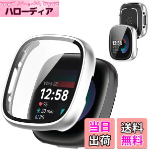 �y���������zAIYYXX For Fitbit sense2 /Fitbit versa4 �J�o�[ 3D���p�G�b�W �����^ PC+�K���X�f�� ��̌^ Fitbit sense2 /Fitbit versa4 �P�[�X �Ή� �����[�d�\ �[�d�⏕��t�� �����ߗ� �L�Y�h�~ �w��h�~ �� 