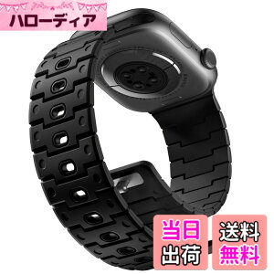 �y���������z[Bandletic]�A�b�v���E�H�b�`�p �o���h - Apple Watch�Ή��o���h N52���͎��Γ��� �y�ʃV���R���f�� �h���h�o ���g�����_���f�U�C�� 49mm/46mm/45mm/44mm/42mm/41mm/40mm/38mm �Ή� 5.5-8.3�C���`����