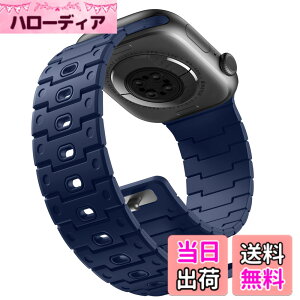 �y���������z[Bandletic]�A�b�v���E�H�b�`�p �o���h - Apple Watch�Ή��o���h N52���͎��Γ��� �y�ʃV���R���f�� �h���h�o ���g�����_���f�U�C�� 49mm/46mm/45mm/44mm/42mm/41mm/40mm/38mm �Ή� 5.5-8.3�C���`����