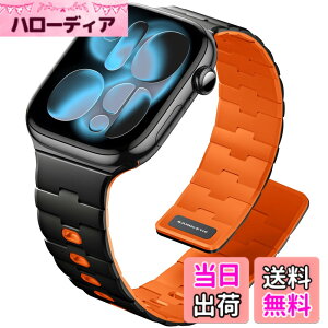 �y���������z[Bandletic] �A�b�v���E�H�b�`�p �o���h - N54���΃o���h �}�O�l�b�g���V���R�� �j�����p �X�|�[�c�p �y�� Series11/10/9/Ultra3/SE3/8/7/6/5/4/3/1�p �F�F�u���b�N/�I�����W�A�T�C�Y�F38/40/41/42m
