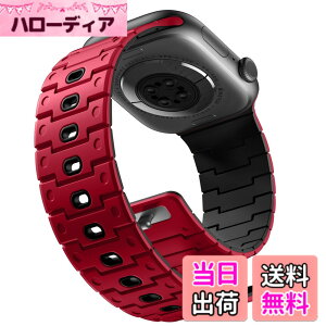 �y���������z[Bandletic]�A�b�v���E�H�b�`�p �o���h - Apple Watch�Ή��o���h N52���͎��Γ��� �y�ʃV���R���f�� �h���h�o ���g�����_���f�U�C�� 49mm/46mm/45mm/44mm/42mm/41mm/40mm/38mm �Ή� 5.5-8.3�C���`����