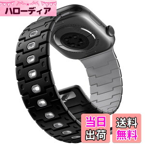 �y���������z[Bandletic]�A�b�v���E�H�b�`�p �o���h - Apple Watch�Ή��o���h N52���͎��Γ��� �y�ʃV���R���f�� �h���h�o ���g�����_���f�U�C�� 49mm/46mm/45mm/44mm/42mm/41mm/40mm/38mm �Ή� 5.5-8.3�C���`����