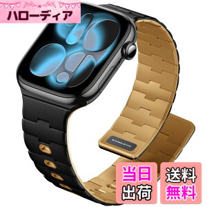 �y���������z[Bandletic] �A�b�v���E�H�b�`�p �o���h - N54���΃o���h �}�O�l�b�g���V���R�� �j�����p �X�|�[�c�p �y�� Series11/10/9/Ultra3/SE3/8/7/6/5/4/3/1�p �F�F�u���b�N/�J�[�L�A�T�C�Y�F38/40/41/42mm(S