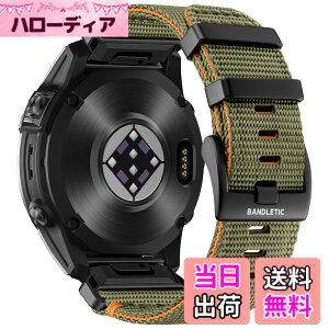 �y���������z[Bandletic] �K�[�~�� �x���g-22mm 26mm�����p ���ϋv�i�C���� �y�� �ʋC�� �X�|�[�c �o���h Garmin Fenix 8/8 Pro/7/7 Pro/Instinct 2X/3/Forerunner 965/955/945/Approach S62/S60/Instinct 3E/2/Quatix/Epix/ �F�F�A�[