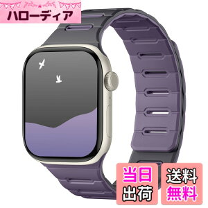 �y���������z[Bandletic]�A�b�v���E�H�b�`�p �o���h �}�O�l�b�g - Apple Watch�Ή��o���h �V���R�� ���ʒ��p �h�� 49mm/46mm/45mm/44mm/42mm Series Ultra/Ultra2/Ultra3/11/10/9/8/7/6/SE/5�Ή� �y�� �_�炩�� �F�F�O��