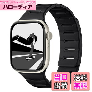 �y���������z[Bandletic]�A�b�v���E�H�b�`�p �o���h �}�O�l�b�g - Apple Watch�Ή��o���h �V���R�� ���ʒ��p �h�� 49mm/46mm/45mm/44mm/42mm Series Ultra/Ultra2/Ultra3/11/10/9/8/7/6/SE/5�Ή� �y�� �_�炩�� �ȒP�� �F