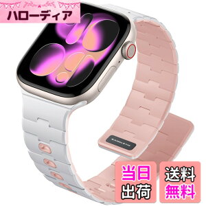 �y���������z[Bandletic] �A�b�v���E�H�b�`�p �o���h - N54���΃o���h �}�O�l�b�g���V���R�� �j�����p �X�|�[�c�p �y�� Series11/10/9/Ultra3/SE3/8/7/6/5/4/3/1�p �F�F�z���C�g/�s���N�A�T�C�Y�F44/45/46/49/42m