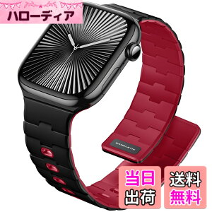 �y���������z[Bandletic] �A�b�v���E�H�b�`�p �o���h - N54���΃o���h �}�O�l�b�g���V���R�� �j�����p �X�|�[�c�p �y�� Series11/10/9/Ultra3/SE3/8/7/6/5/4/3/1�p �F�F�u���b�N/���b�h�A�T�C�Y�F44/45/46/49/42m