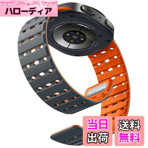 �y���������z[Bandletic] Galaxy watch 8 �o���h - �}�O�l�b�g�� �V���R���o���h Watch 8 44mm 40mm/ Watch 8 Classic 46mm �ɑΉ� N52���� �ʋC�� �ϊ� �h�� �y�� �j�����p �����p�o���h �F�F�O���[/�I�����W