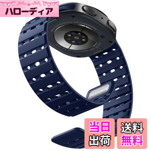 �y���������z[Bandletic] Galaxy watch 8 �o���h - �}�O�l�b�g�� �V���R���o���h Watch 8 44mm 40mm/ Watch 8 Classic 46mm �ɑΉ� N52���� �ʋC�� �ϊ� �h�� �y�� �j�����p �����p�o���h �F�F�l�C�r�[
