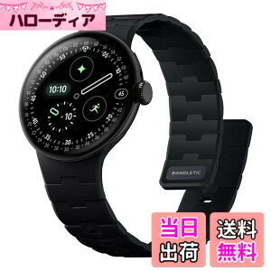 �y���������z[Bandletic] 2025 �V�^ Google Pixel Watch �o���h - Pixel Watch 1�E2�E3�E4�i41mm�j �Ή� N54���΃o���h �}�O�l�b�g���V���R�� �j�����p �X�|�[�c�p �y�� �F�F�u���b�N