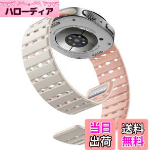 �y���������z[Bandletic] Galaxy watch 8 �o���h - �}�O�l�b�g�� �V���R���o���h Watch 8 44mm 40mm/ Watch 8 Classic 46mm �ɑΉ� N52���� �ʋC�� �ϊ� �h�� �y�� �j�����p �����p�o���h �F�F�X�^�[���C�g/�s���N
