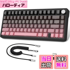 �y���������zATTACK SHARK X85���J�j�J���L�[�{�[�h�A�m�u�t��75%���C�����X�Q�[���L�[�{�[�h�APBT���v�����g�L�[�L���b�v�ABT 5.1/2.4 Ghz/USB-C�L���A�z�b�g�X���b�v�A���j�A�X�C�b�`�ARGB�ANKRO�APC