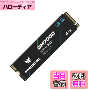 �y���������zAcer Predator �n�C�G���hSSD M.2 SSD DRAM�L���b�V������ GM7000 GM9000�V���[�Y �F�F�u���b�N�A�T�C�Y�F4TB