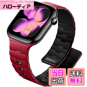 �y���������z[Bandletic] �A�b�v���E�H�b�`�p �o���h - N54���΃o���h �}�O�l�b�g���V���R�� �j�����p �X�|�[�c�p �y�� Series11/10/9/Ultra3/SE3/8/7/6/5/4/3/1�p �F�F���b�h/�u���b�N�A�T�C�Y�F44/45/46/49/42m