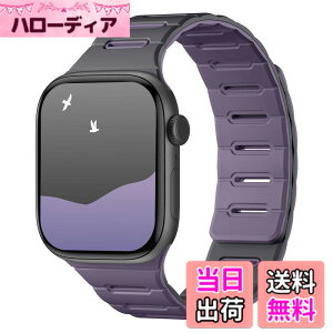 �y���������z[Bandletic]�A�b�v���E�H�b�`�p �o���h �}�O�l�b�g - Apple Watch�Ή��o���h �V���R�� ���ʒ��p �h�� 49mm/46mm/45mm/44mm/42mm Series Ultra/Ultra2/Ultra3/11/10/9/8/7/6/SE/5�Ή� �y�� �_�炩�� �F�F�O��