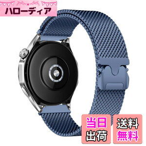 �y���������z[HinZann] �X�e�����X �o���h Huawei Watch GT 6 46mm/GT 6 Pro/GT 5/GT 5 Pro/GT 4/5/4/3 Pro �Ή����Ă��܂� 22mm�����p�x���g�E�}�O�l�b�g�E�~���l�[�[���[�v�E�������� ���b�V�� �ʋC �o���h Huawei