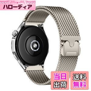 �y���������z[HinZann] �X�e�����X �o���h Huawei Watch GT 6 46mm/GT 6 Pro/GT 5/GT 5 Pro/GT 4/5/4/3 Pro �Ή����Ă��܂� 22mm�����p�x���g�E�}�O�l�b�g�E�~���l�[�[���[�v�E�������� ���b�V�� �ʋC �o���h Huawei