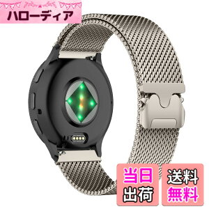 �y���������z[HinZann] �X�e�����X �o���h Garmin Venu 4 45mm/Venu 3/Venu2/D2 Air X15/vivoactive 4 �Ή����Ă��܂� 22mm�����p�x���g�E�}�O�l�b�g�E�~���l�[�[���[�v�E�������� ���b�V�� �ʋC �o���h Garmin Fore