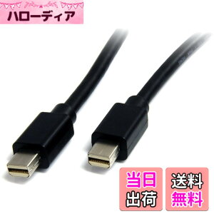 �y���������z�X�^�[�e�b�N.com Mini DisplayPort 1.2 �P�[�u�� 4K / HBR2�Ή��~�j�f�B�X�v���C�|�[�g�P�[�u�� Mini DP(�I�X) - Mini DP(�I�X) �F�F�u���b�N�A�T�C�Y�F2m