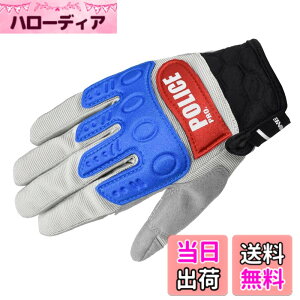 �y���������z[�R�~�l] �o�C�N�p �C���X�g���N�^�[�O���[�u�v���A�h�o���X GK-135 �t�ďH���� �F�FPOLICEPRO Grey/Red�A�T�C�Y�FL