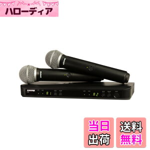 �y���������z�y�������K�i�z SHURE BLX�V���[�Y ���C�����X�{�[�J���V�X�e���Z�b�g PG58 �F�F�u���b�N
