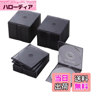 �y���������z�G���R�� DVD CD�P�[�X �v���P�[�X �X���� 1�����[ 10���p�b�N �A�\�[�g CCD-JSCS10ASO �F�F�N���A�u���b�N�A�T�C�Y�F2�����[x50���p�b�N