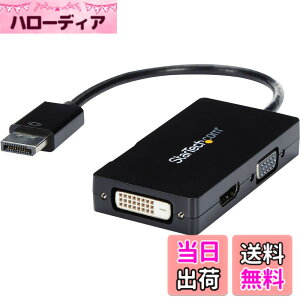 �y���������z�X�^�[�e�b�N.com DisplayPort/ Mini DisplayPort�ϊ��A�_�v�^ �F�F�u���b�N�A�T�C�Y�FVGA - HDMI - DVI (�u���b�N)