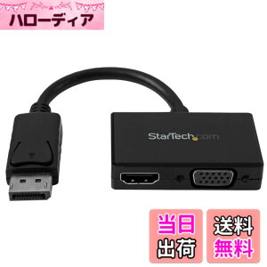 �y���������z�X�^�[�e�b�N.com DisplayPort/ Mini DisplayPort�ϊ��A�_�v�^ �F�F�u���b�N�A�T�C�Y�FVGA - HDMI (�u���b�N)