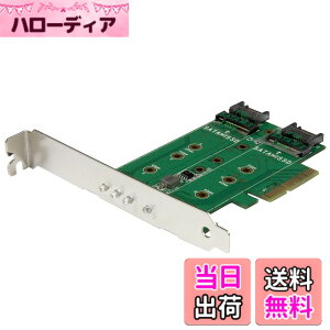 �y���������z�X�^�[�e�b�N.com PCI Express�Ή� M.2 SSD �R���g���[���J�[�h �T�C�Y�F1x PCIe M.2 + 2x SATA M.2