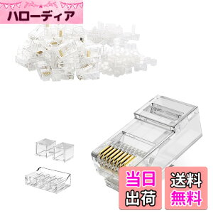 �y���������zCableCreation 10�Z�b�g Cat 6 RJ45�v���O �t�[�h�t���R�l�N�^�[ �����F �F�F�����A�T�C�Y�F100����