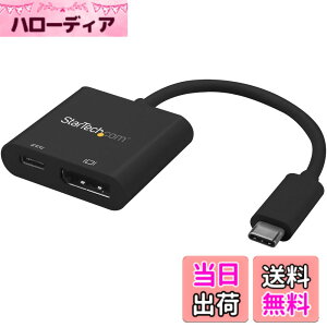 �y���������zStarTech.com USB-C - DP �A�_�v�^�c �F�F�u���b�N�A�T�C�Y�F4K 60Hz |60W USB PD