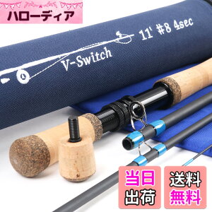 �y���������zM MAXIMUMCATCH Maxcatch V-Switch ����X�C�b�`���b�h �t���C���b�h �J�[�{��4�s�[�X���b�h �F�F�t���C���b�h�i4�s�[�X�j�A�T�C�Y�F11ft 6/9 wt