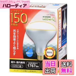 �y���������zOHM LED�d�� ���t�����v�` E26 150�`���� 16W �d���F LDR16L-W 9 06-0793 �F�F�d���F�A�T�C�Y�FE26