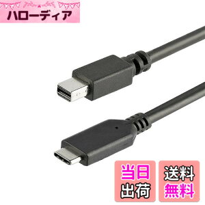 �y���������zStarTech.com USB-C - Mini DisplayPort�P�[�u�� �F�F�u���b�N�A�T�C�Y�F1.8m