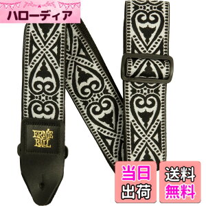 �y���������z�y���K�i�z ERNIE BALL JACQUARD STRAP �F�F�u���b�N�E�n�[�g�A�T�C�Y�F�W��