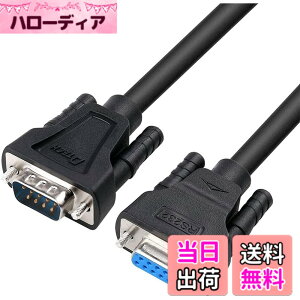 �y���������zDTECH RS232C �V���A���P�[�u�� D-Sub9�s���I�X-D-Sub9�s�����X �N���X�P�[�u�� �F�F�u���b�N�A�T�C�Y�F1.5m
