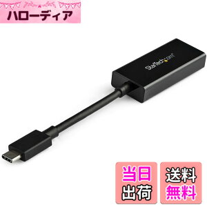 �y���������zStarTech.com USB-C - HDMI �r�f�I�A�_�v�^�R���o�[�^�[ - 4K 30Hz - Thunderbolt 3�Ή� - USB 3.1 Type-C - HDMI ���j�^�[ �g���x���h���O�� �u���b�N �F�F�u���b�N